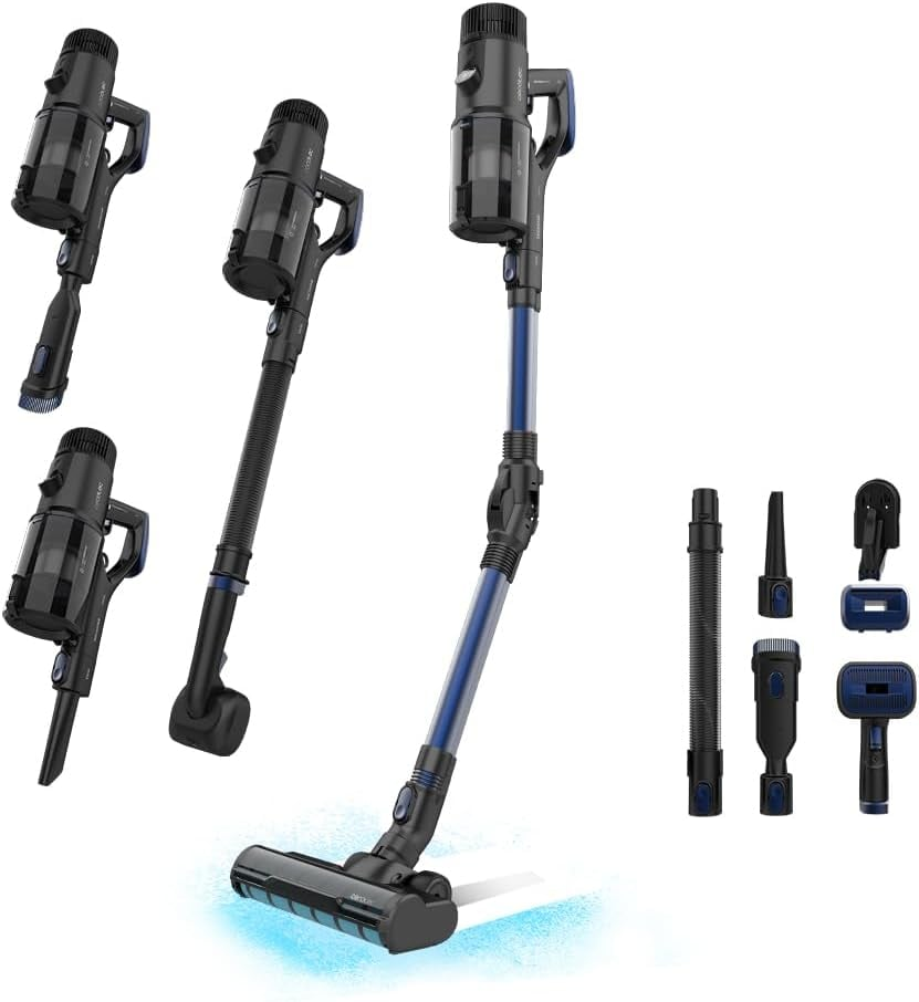 aspirator vertical 4 in 1 cecotec conga rockstar 6500 century ergowet animal, 630w, 37v li-ion, 30 kpa, mop, autonomie 100min, a - imagine 8